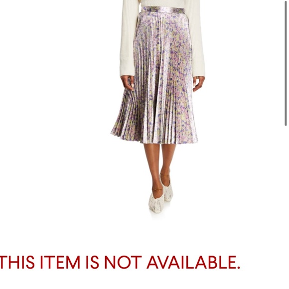 STELLA MCCARTNEY PATTERNED PLEATED SKIRT - Picture 11 of 11